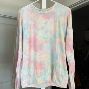 PJ Salvage Marble Vibes Tie Dye Long Sleeve Top- Pastels